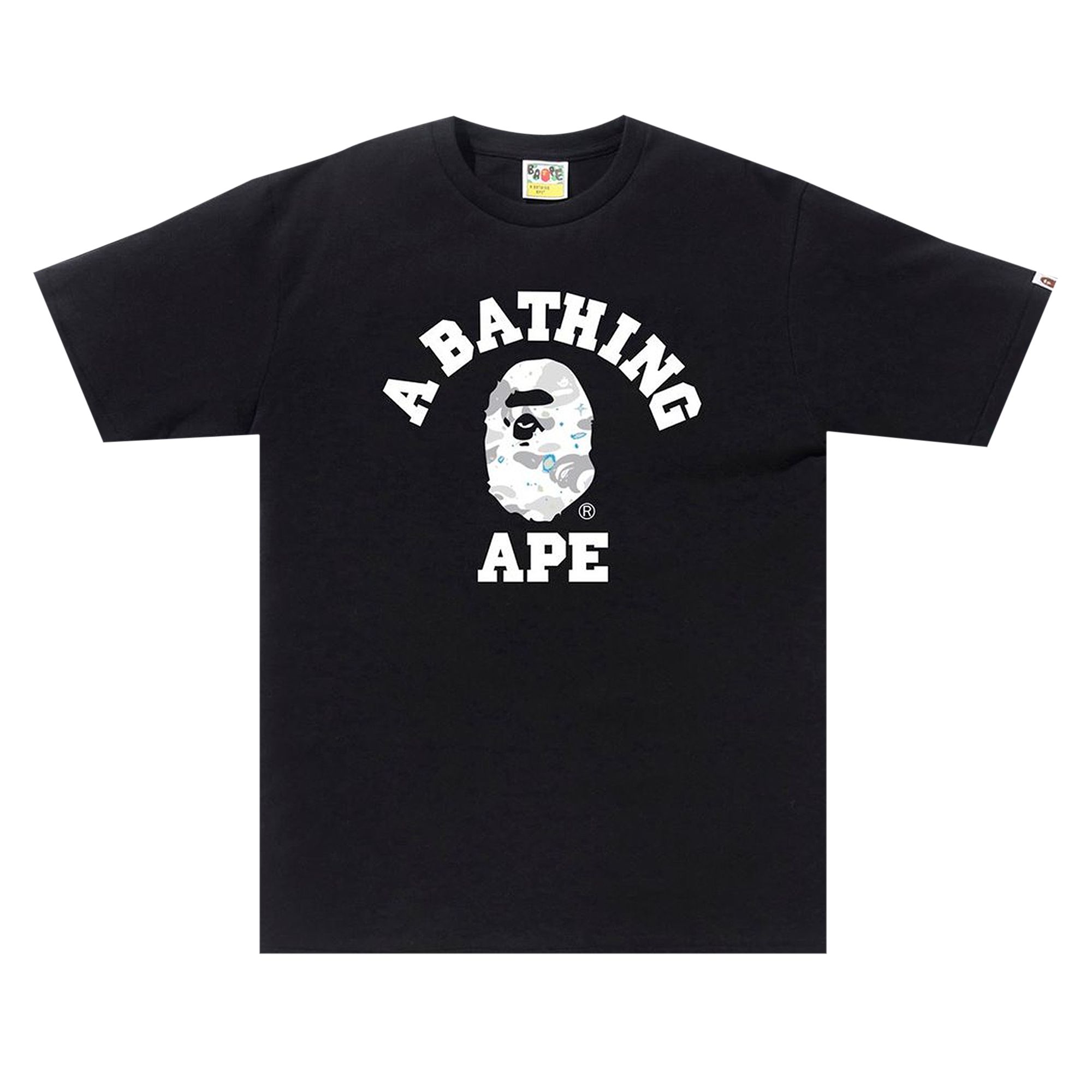 BAPE Space Camo College Tee 'Black' | Men's Size L