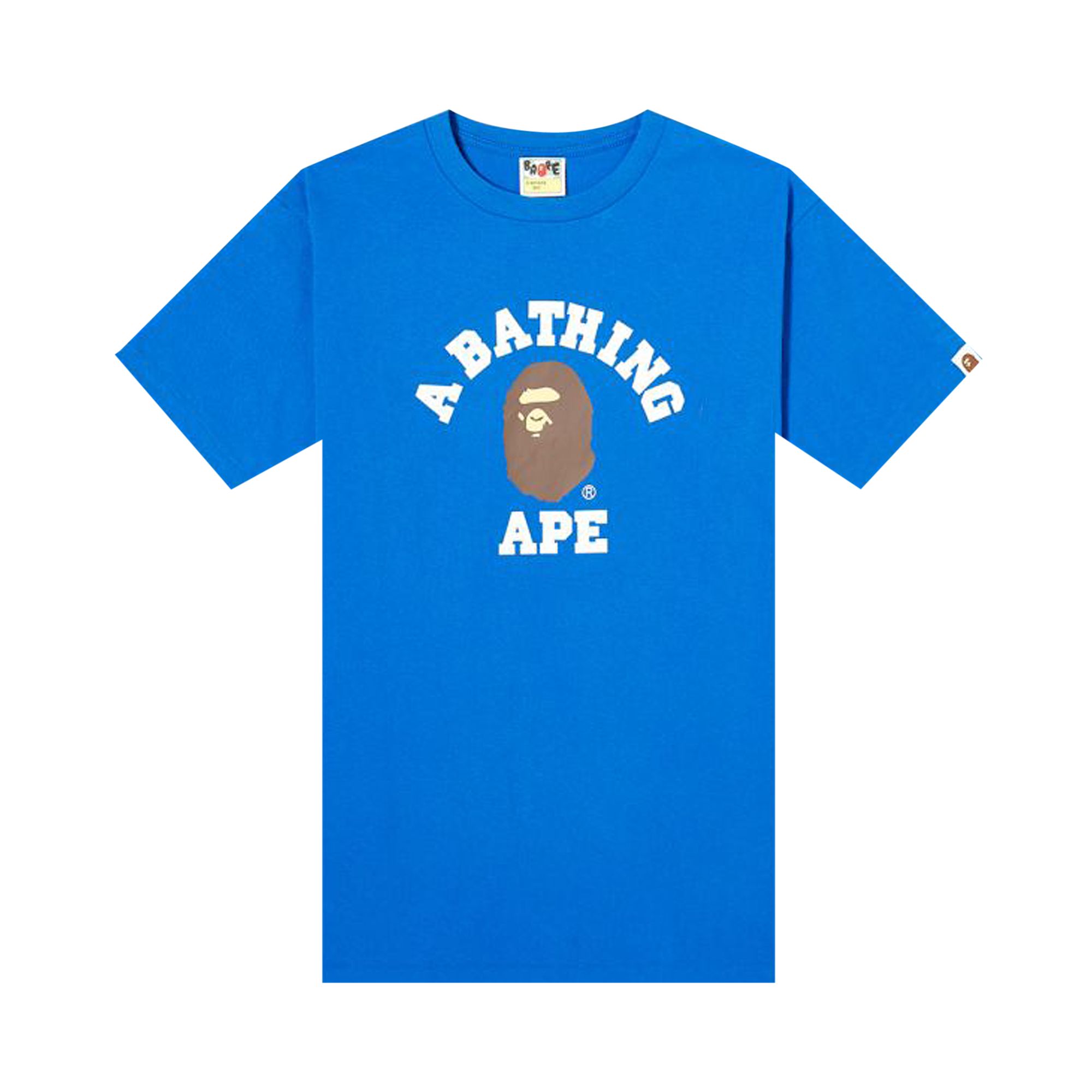 Pre-owned Bape College Tee 'blue'
