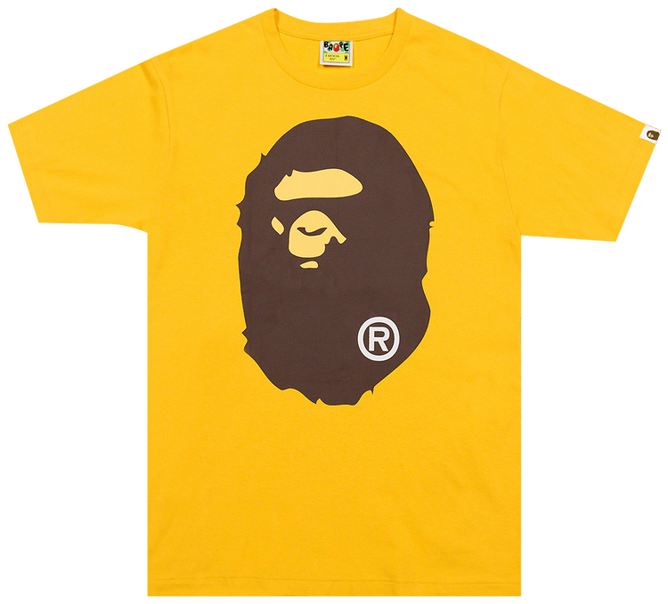 BAPE Big Ape Head Tee Yellow