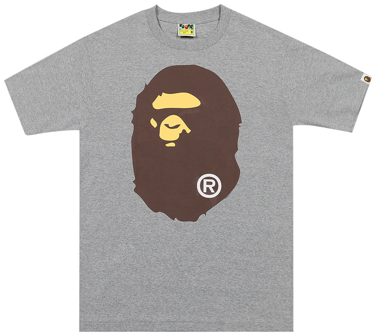 BAPE Big Ape Head Tee Grey