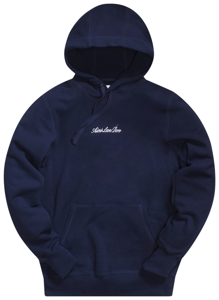Aime Leon Dore 20oz Terry Logo Hoodie BlueWhite