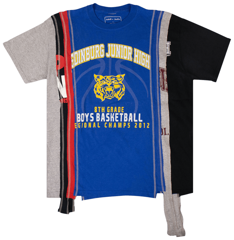 Needles Basketball T Shirt Blue