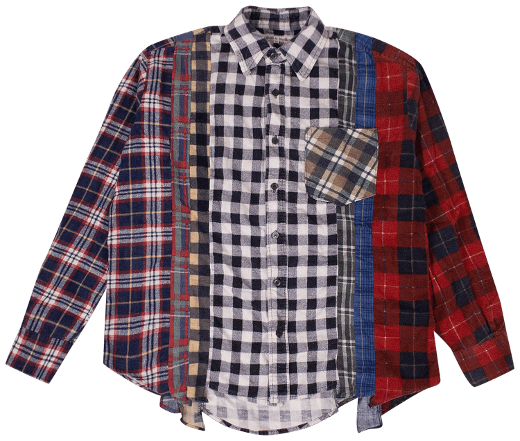 Needles Flannel 7 Cuts Button Down Shirt Multi Color
