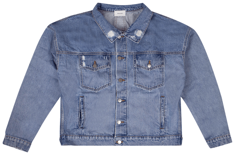 Rhude Denim Vintage Trucker Jacket Blue