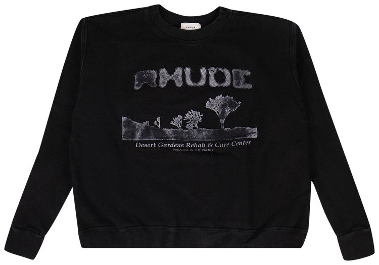 Rhude Desert Crew Neck Sweatshirt Black
