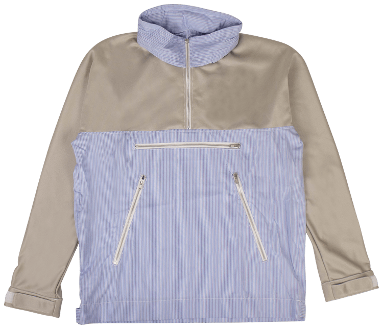 Comme des Garcons SHIRT Striped Coat Grey