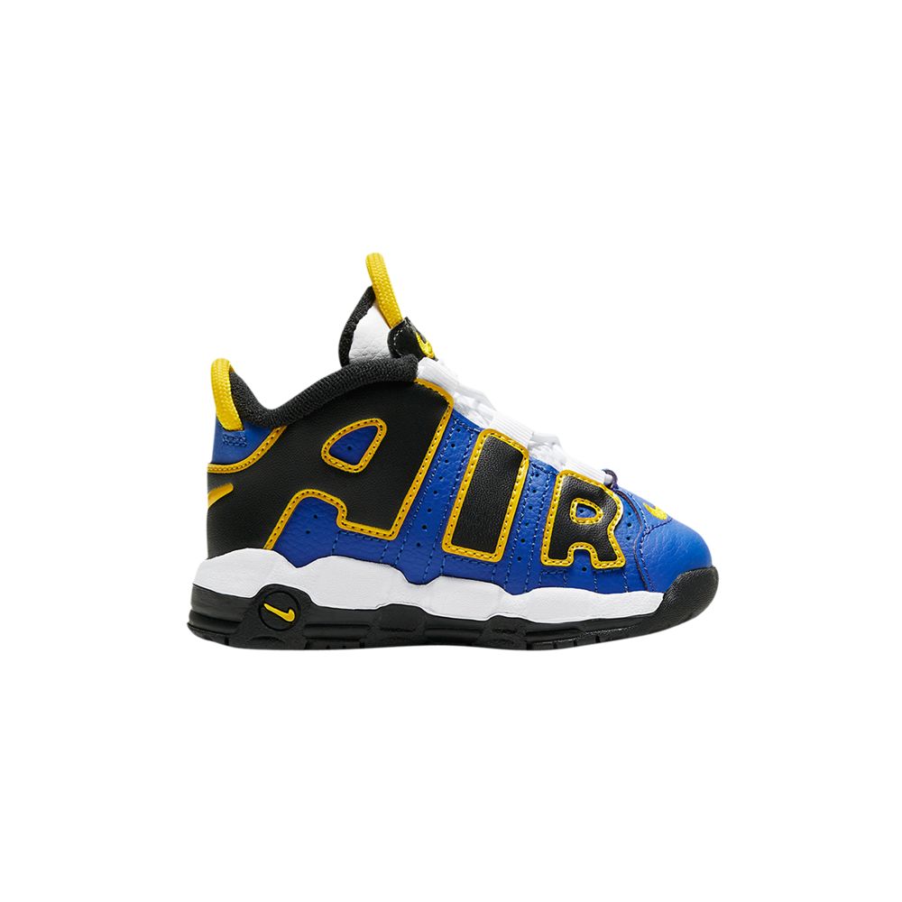 Pre-owned Nike Air More Uptempo Td 'peace, Love, And Basketball' | Blue | Infant Size 7