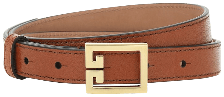 Givenchy GV3 Thin Belt Chestnut