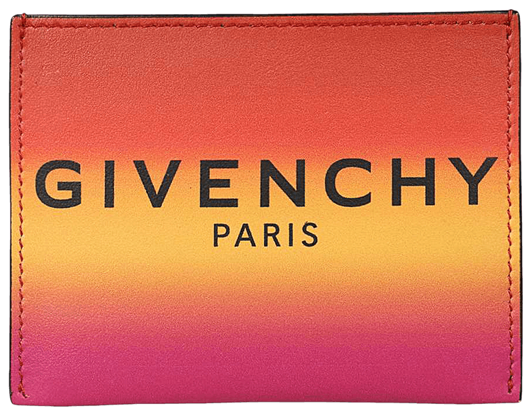 Givenchy Faded Effect Card Holder Orange