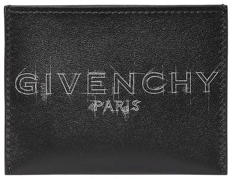 Givenchy Glitch Logo Card Holder BlackWhite