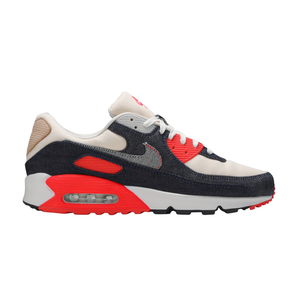 Denham x Nike Air Max 90 'Infrared' | Blue | Men's Size 6 - CU1646-400