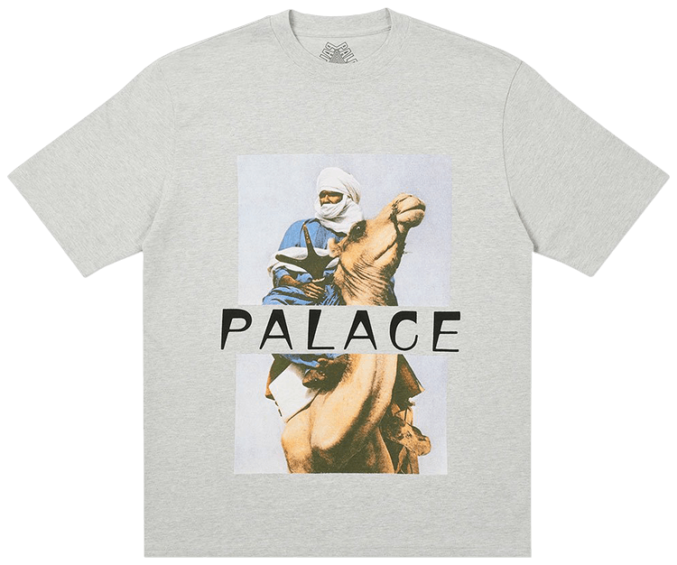Palace Camel T Shirt Grey Marl