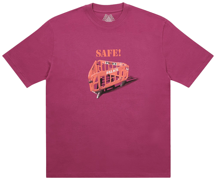 Palace Safety T Shirt Wine