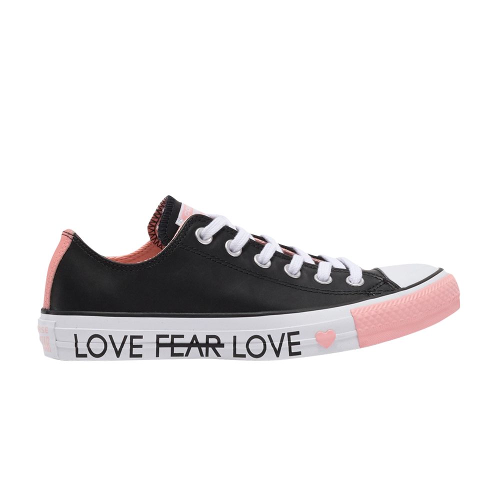 Pre-owned Converse Chuck Taylor All Star Low 'love The Progress' In Black