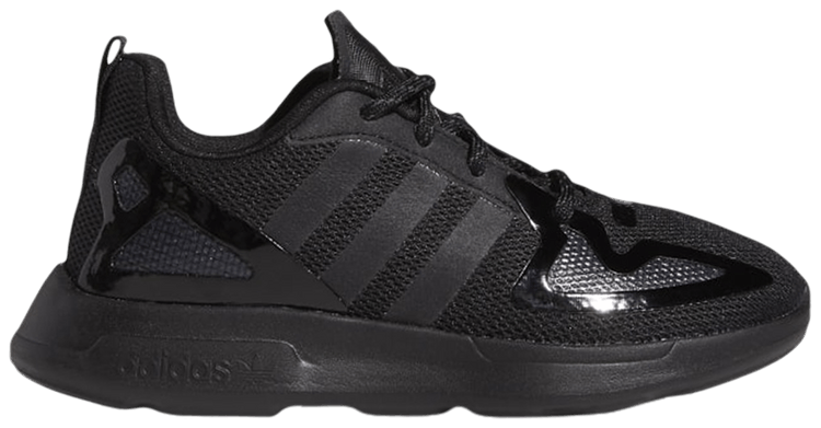 Buy Adidas ZX 2K Flux Little Kid 'Monochrome Black' - FW8267