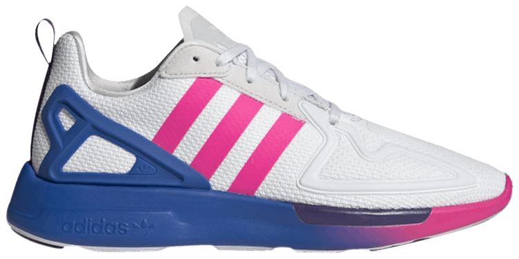 Adidas Wmns ZX 2K Flux Gradient Sole   White Shock Pink