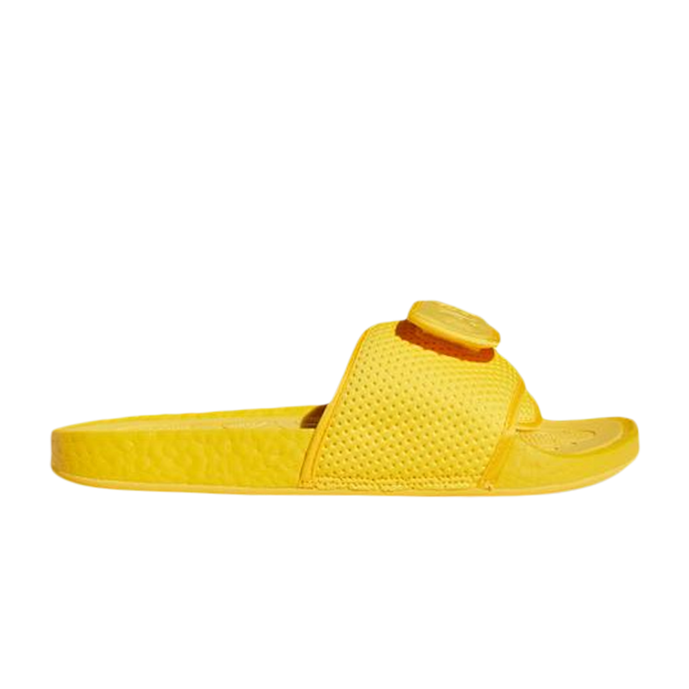 Pre-owned Adidas Originals Pharrell Williams X Boost Slide 'bold Gold' In Yellow