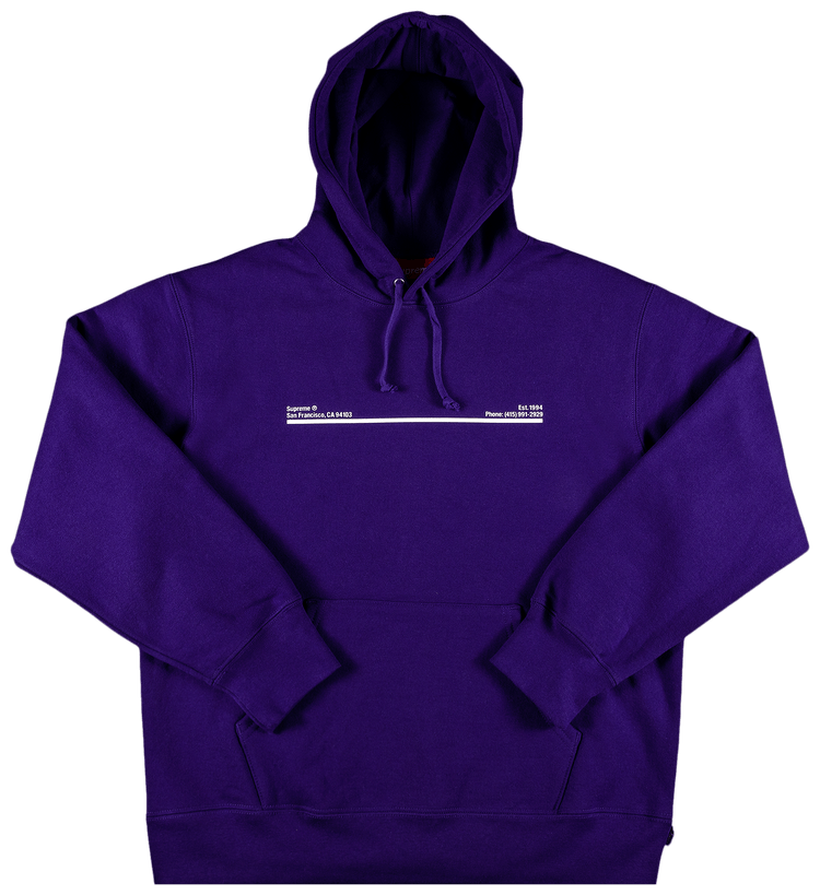 Buy Supreme Shop Hooded Sweatshirt - San Francisco 'Purple Buy Supreme Shop Hooded Sweatshirt - San Francisco 'Purple