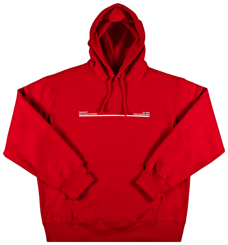 Buy Supreme Shop Hooded Sweatshirt San Francisco Red FW20SW48D RED GOAT