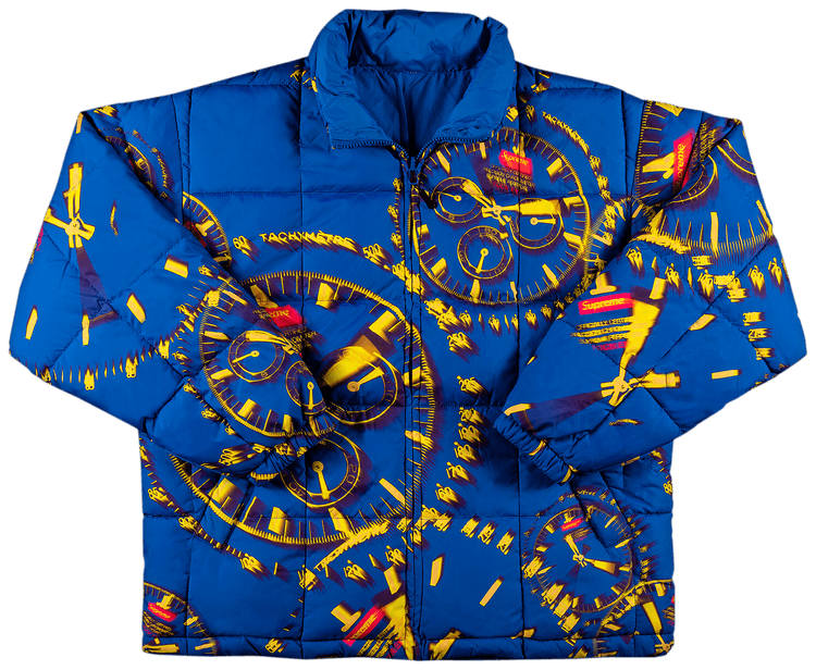 Supreme Watches Reversible Puffy Jacket Royal