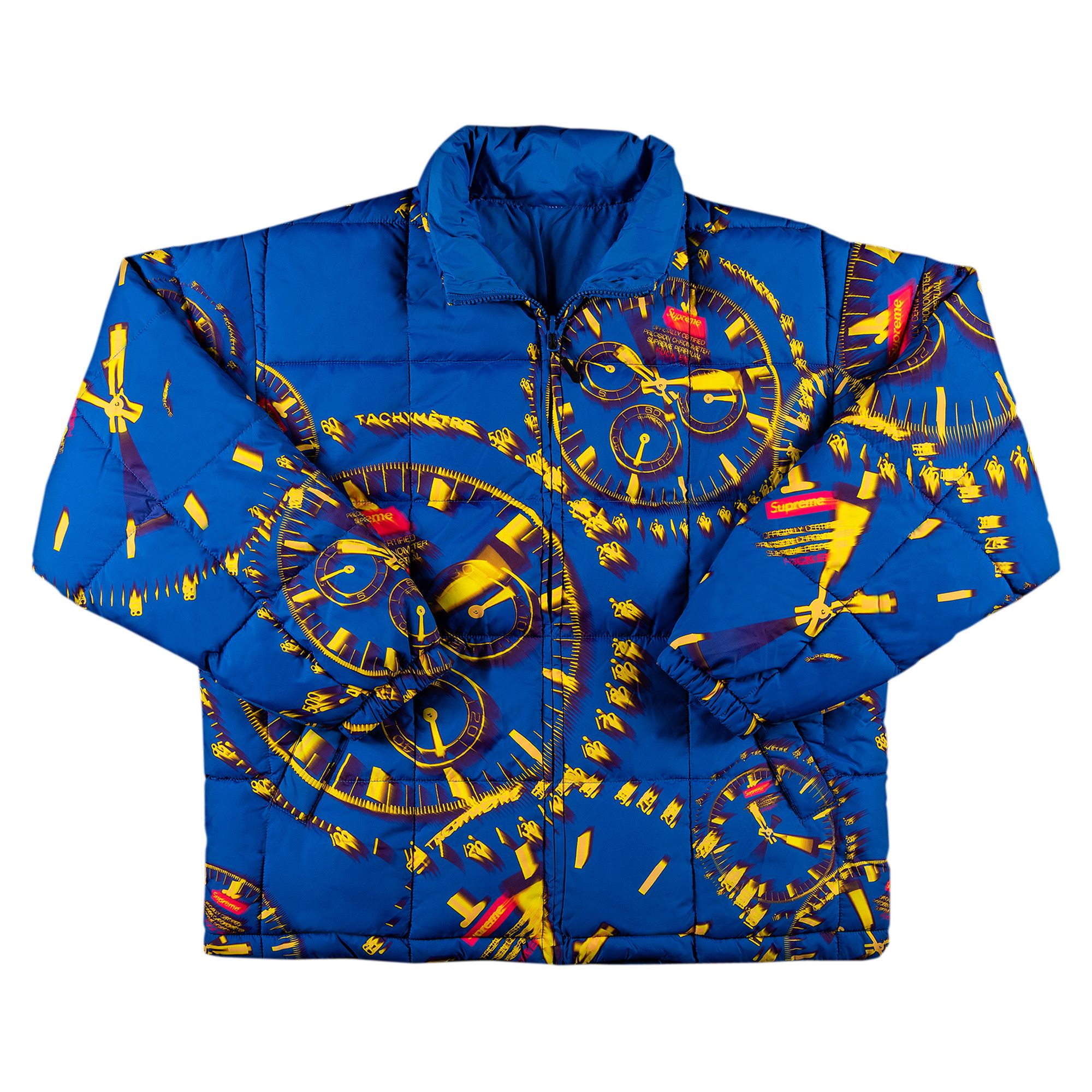 Supreme Watches Reversible Puffy Jacket 'Royal' | Blue | Men's Size M