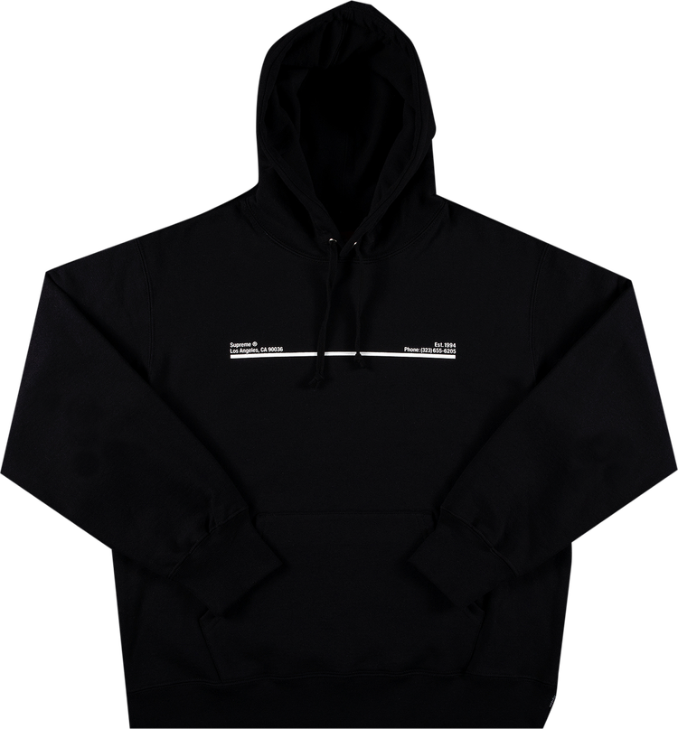 Supreme Shop Hooded Sweatshirt - Los Angeles 'Black'
