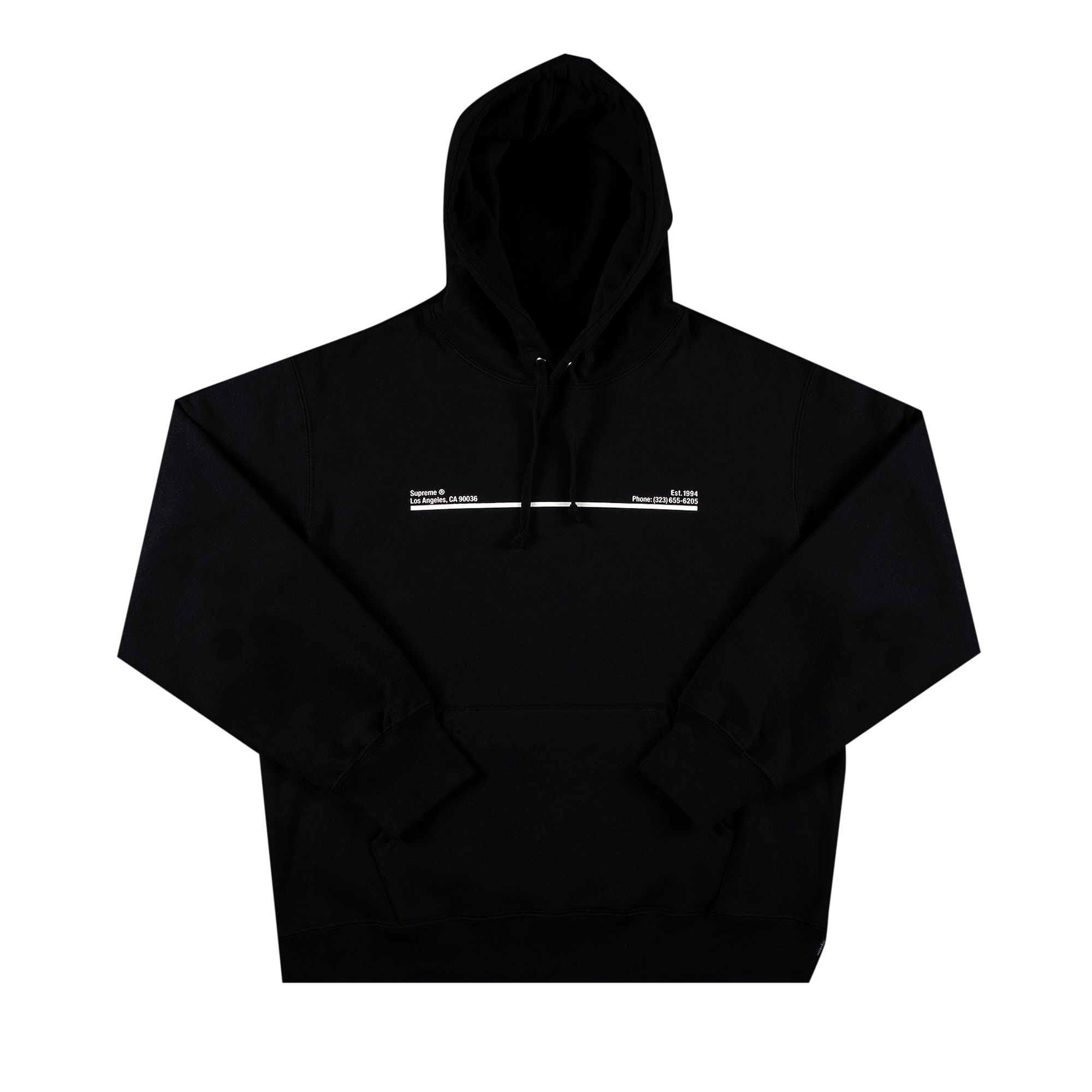 Supreme Shop Hooded Sweatshirt - Los Angeles 'Black' | Men's Size S