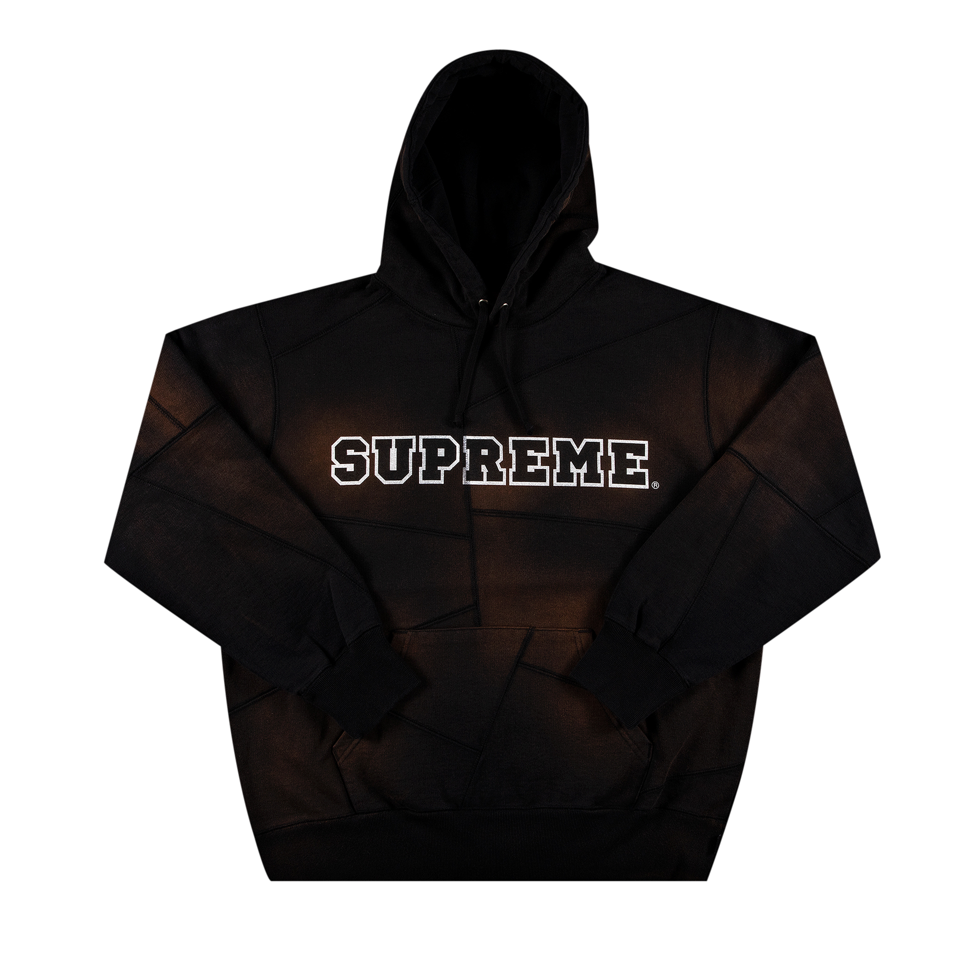 Buy Supreme Patchwork Hooded Sweatshirt 'Black' - FW20SW16 BLACK | GOAT