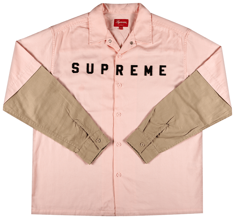 Supreme 2 Tone Work Shirt Pink