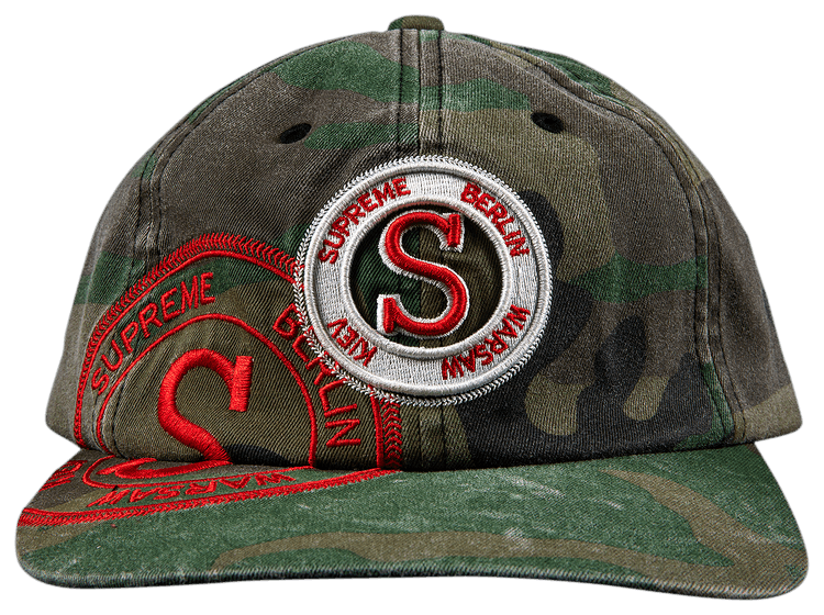 Supreme Stamp 6 Panel Woodland Camo