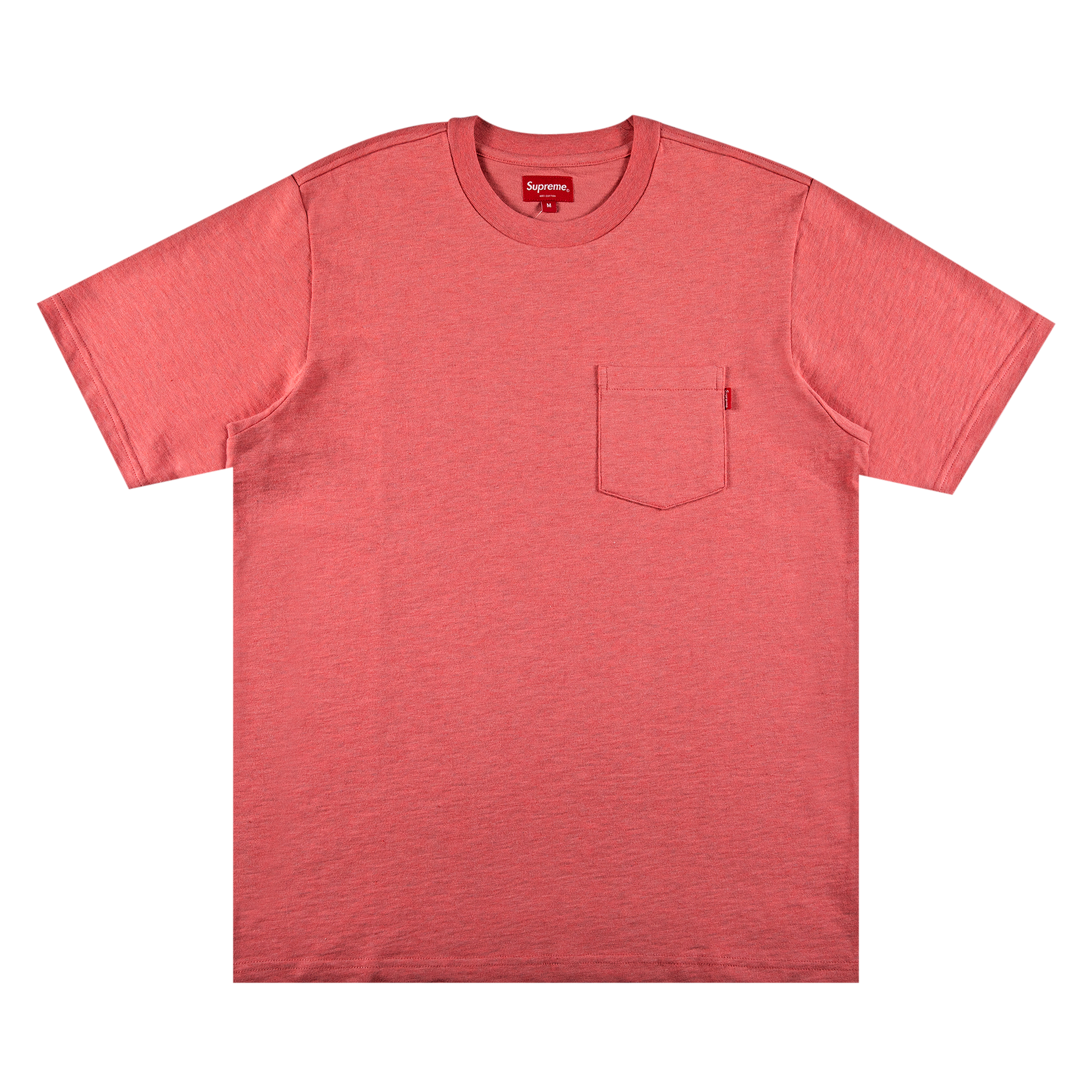 Pre-owned Supreme Short-sleeve Pocket Tee 'heather Coral' In Pink