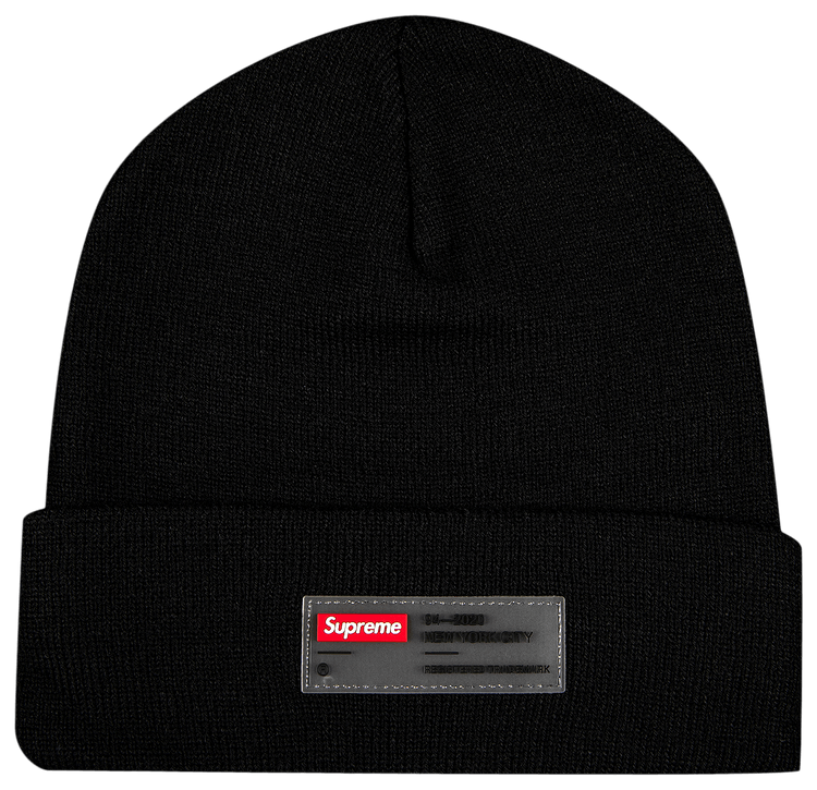 Buy Supreme Clear Label Beanie 'Black' - FW20BN32 BLACK | GOAT