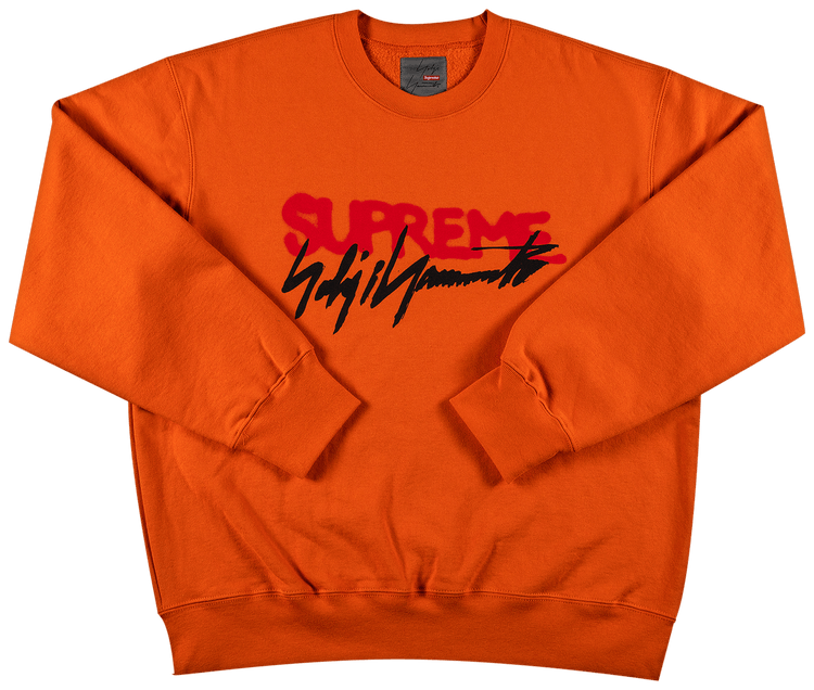 Buy Supreme x Yohji Yamamoto Crewneck 'Orange' - FW20SW64