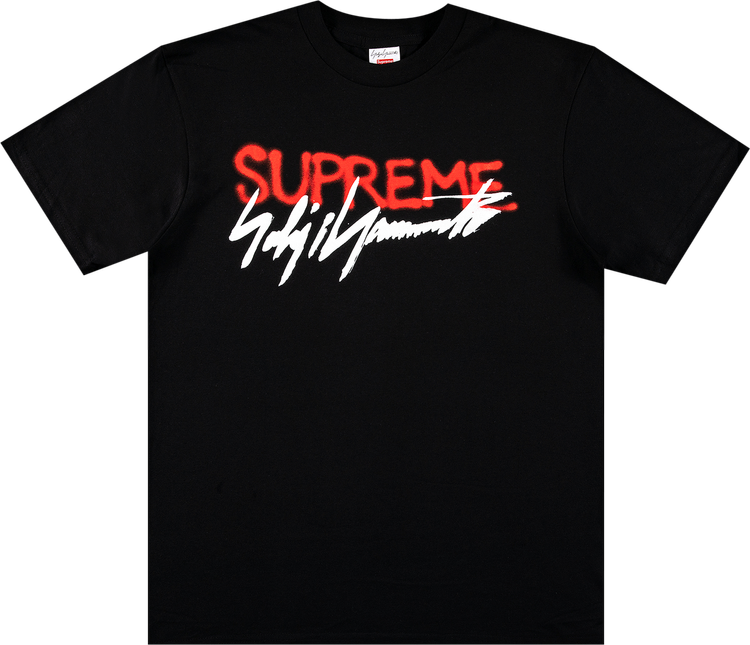 Supreme x Yohji Yamamoto Logo Tee 'Black'