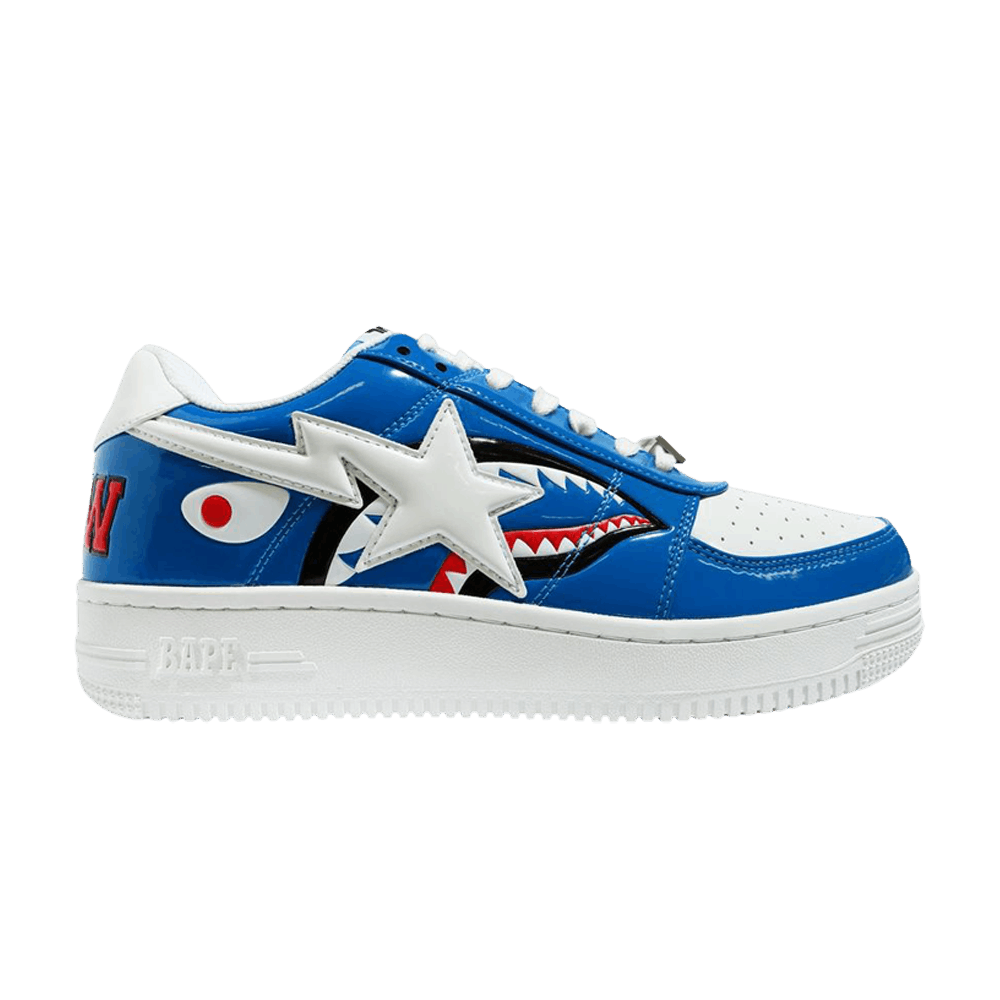 bapesta blue and white