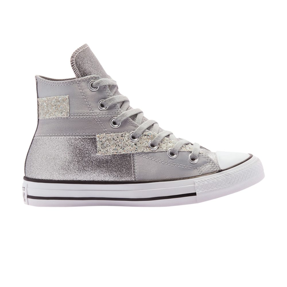 Pre-owned Converse Wmns Chuck Taylor All Star High 'ash Stone Glitter' In Grey
