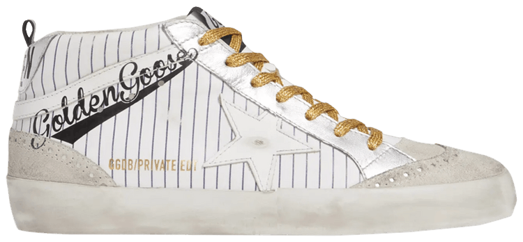 Golden Goose Wmns Mid Star 'Baseball Logo - White'