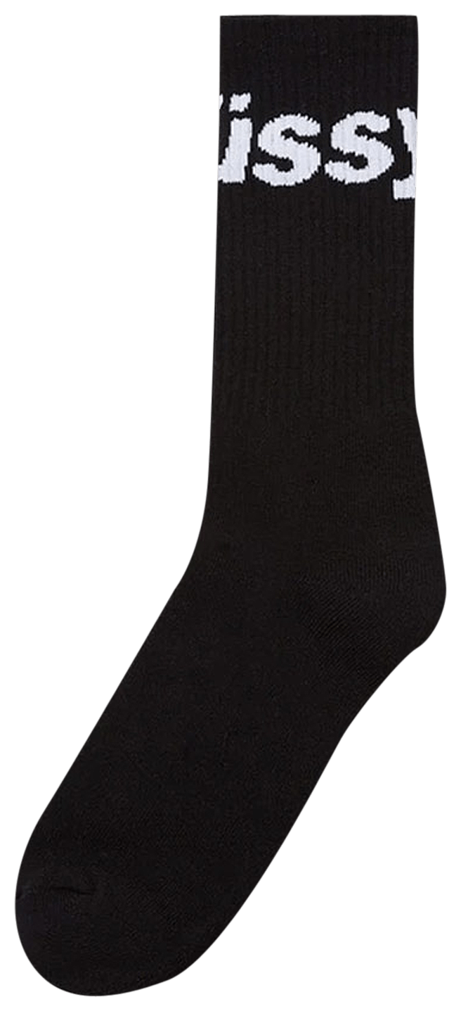 Stussy Jacquard Logo Socks Black