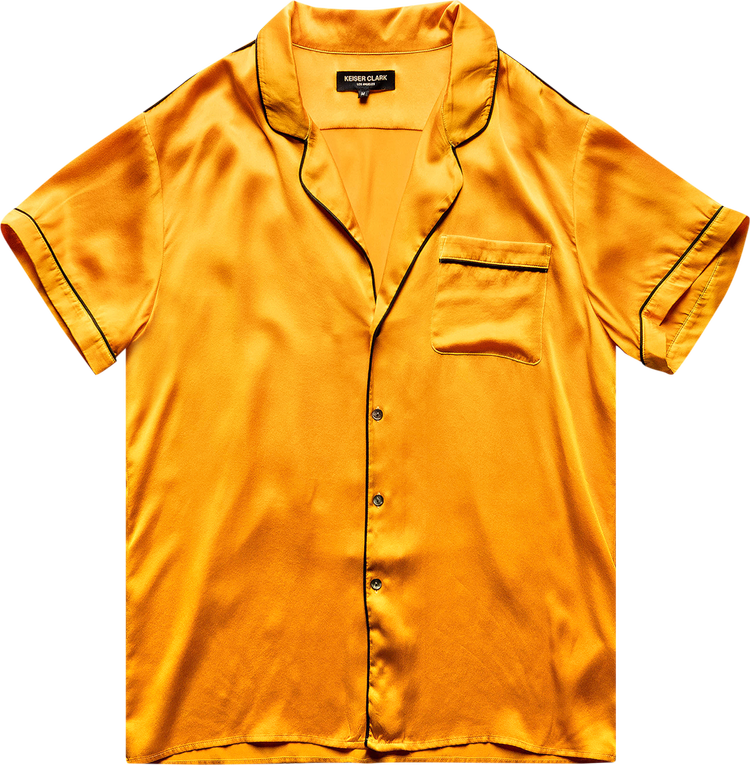 Keiser Clark Silk Pajama Shirt 'Yellow'