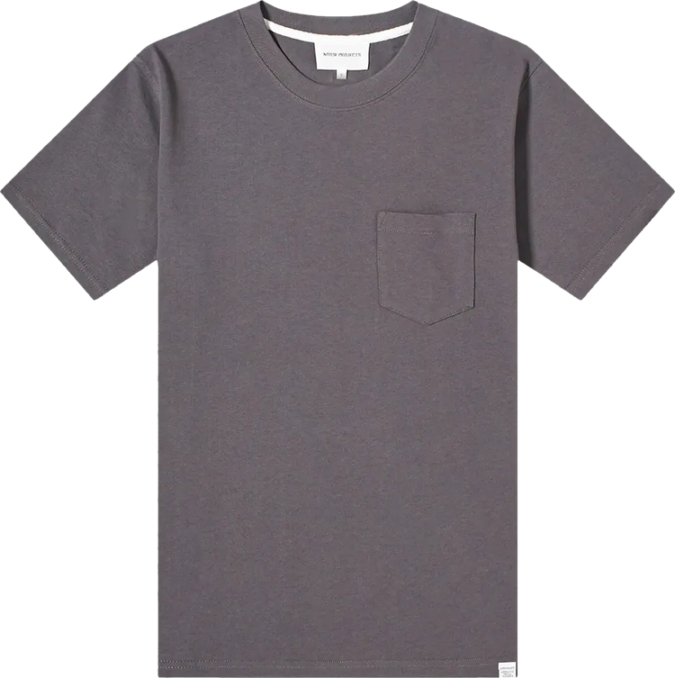 Norse Projects Johannes Pocket Short Sleeve Tee Slate Grey