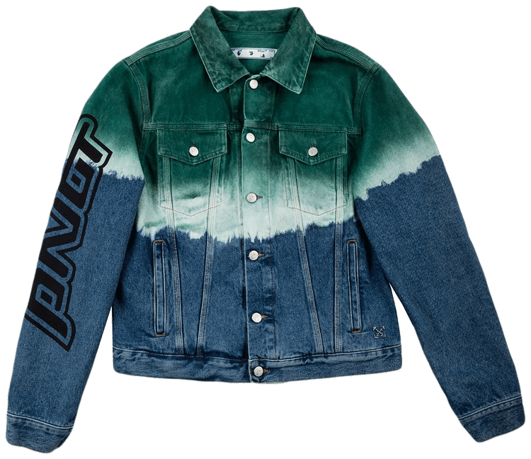 Buy Off-White Pivot Degrada Slim Denim Jacket 'Dark Blue