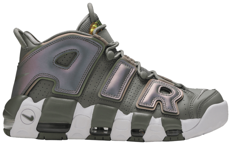 Nike uptempo black reflective on sale