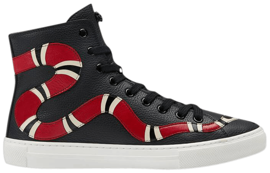 Buy Gucci Wmns Signature High Top 'Kingsnake Black' 460228 BXO00