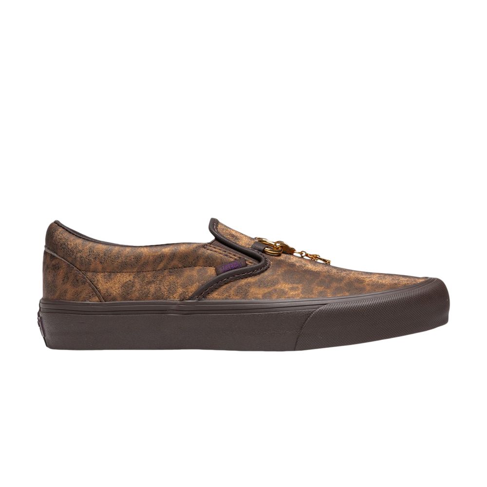 Vans Needles x Vault Classic Slip-On V 'Animal Print - Brown' | Men's Size 8.5