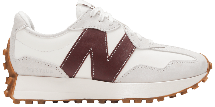 STAUD × New Balance ☆ WS327SG グレー×バーガンディー WMNS) New Balance STAUD x 327 'Grey Burgundy' WS327SG