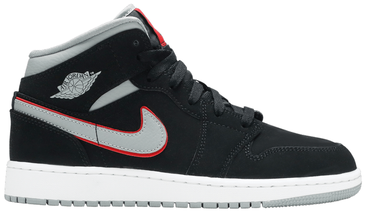 ★Nike★(W) Jordan 1 Mid Black Particle Grey★送料・関税込★ Buy Air Jordan 1 Mid GS 'Black Particle Grey' - 554725 060