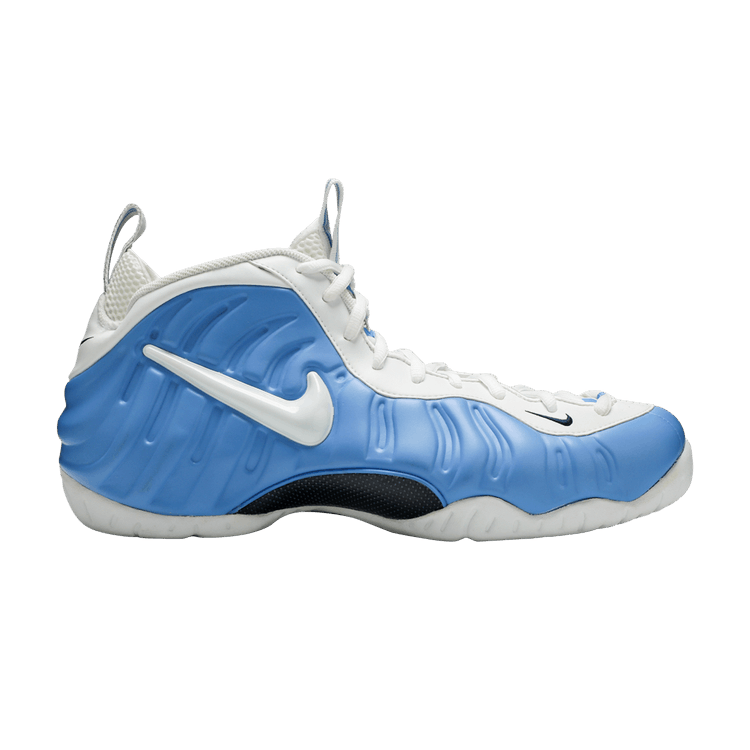 Baby blue and white foamposites cheap