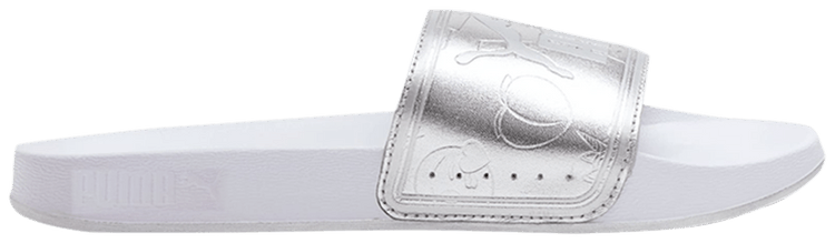 Puma Wmns Leadcat Slides Emoji   Silver