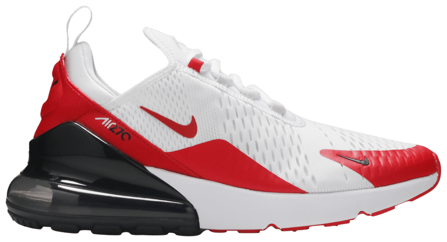 270 air max red and white