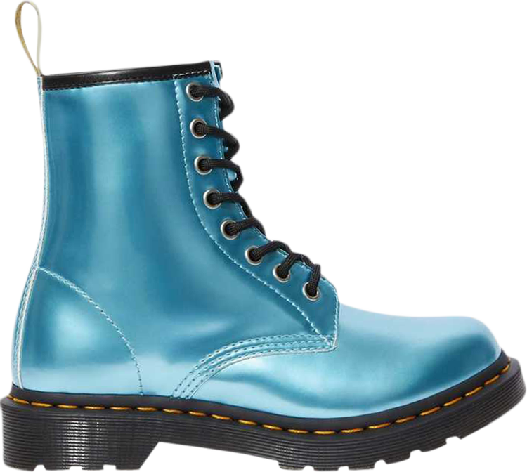 Vegan 1460 Metallic Boot Blue Pony Goldmix